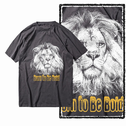 COOLMIND MAV Lion Graphic Cotton Tee