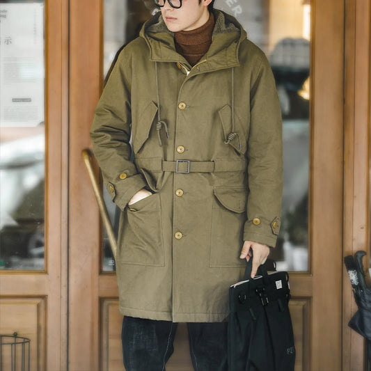 MADEN M47 Hooded Cotton Parka | Army Green