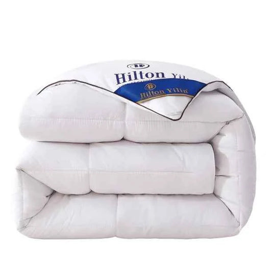 Hilton Hotel down Feather Comforter Thick Warm Home Use Spring Autumn Bedding Universal Dormitory Single Double Core Fiber