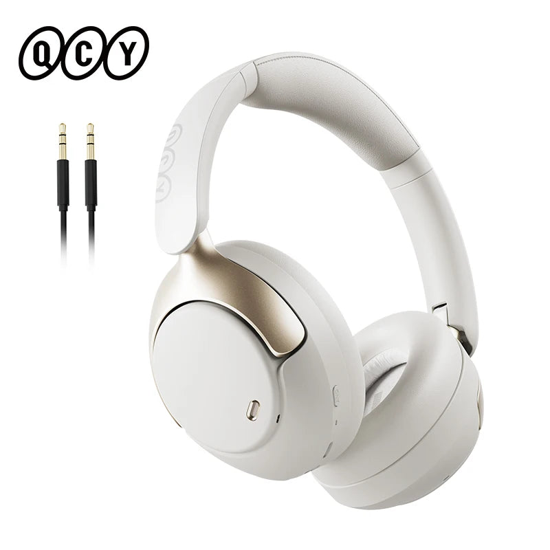 QCY H3 PRO Wireless Headphones with Adaptive ANC, 50dB Noise Cancellation, Hi-Res LDAC Audio, and Bluetooth 5.4 Dual Connection - ShopHub