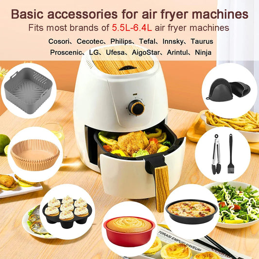 Complete 9–12 piece Air Fryer Accessory Set
