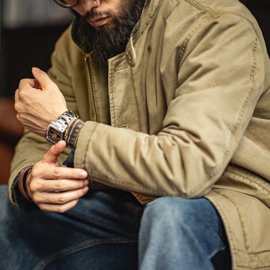 MADEN N-1 Padded Deck Jacket | Khaki