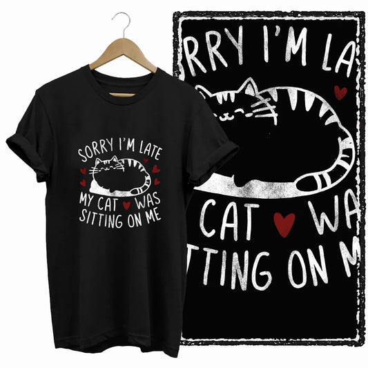 COOLMIND Cat Lover Graphic Cotton T-Shirt | Women's Relaxed Fit