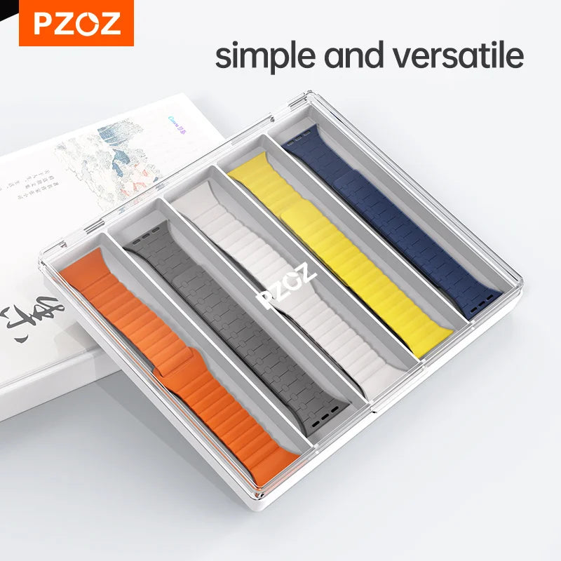 PZOZ Clear Acrylic Watch Strap Storage Box