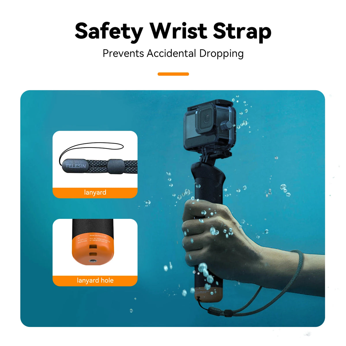 TELESIN Buoyancy Bar Selfie Stick