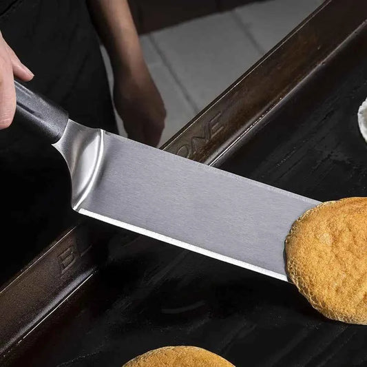 Square Grill Spatula with Anti-scald Handle, Kitchen Tools, Kitchen Items & Accessories for Steak, Burger, Pancake