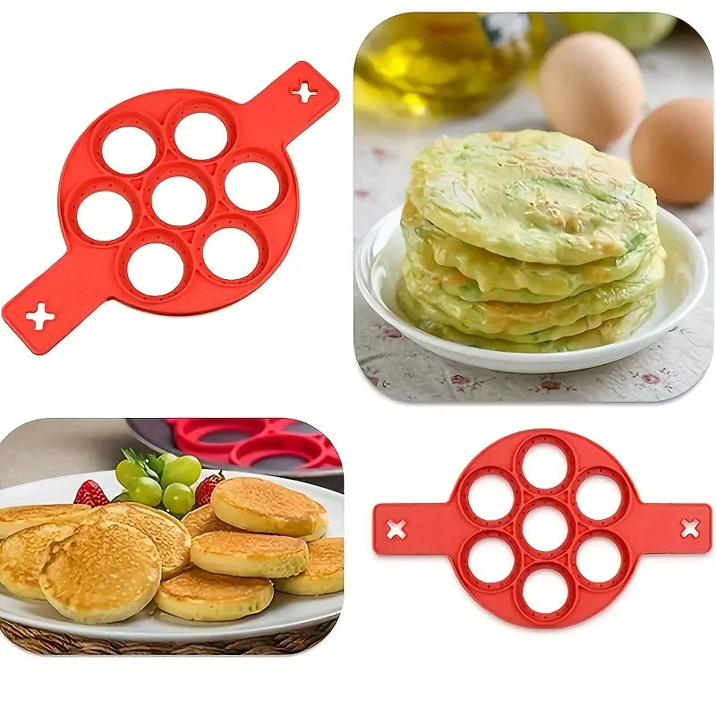 Silicone Pancake Egg Maker - Non-Stick Tool for Effortless Breakfasts