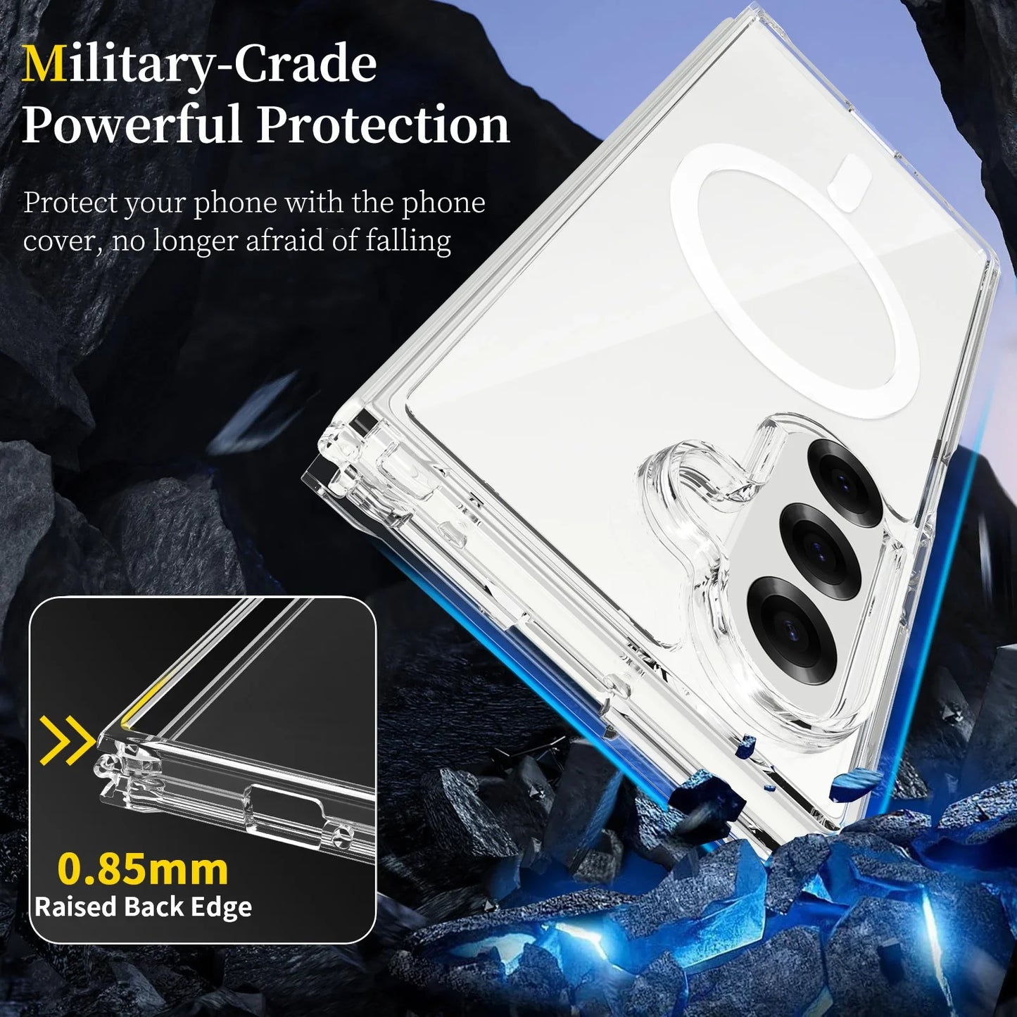 Transparent Phone Case for the Samsung Galaxy Z Fold7 Habicare