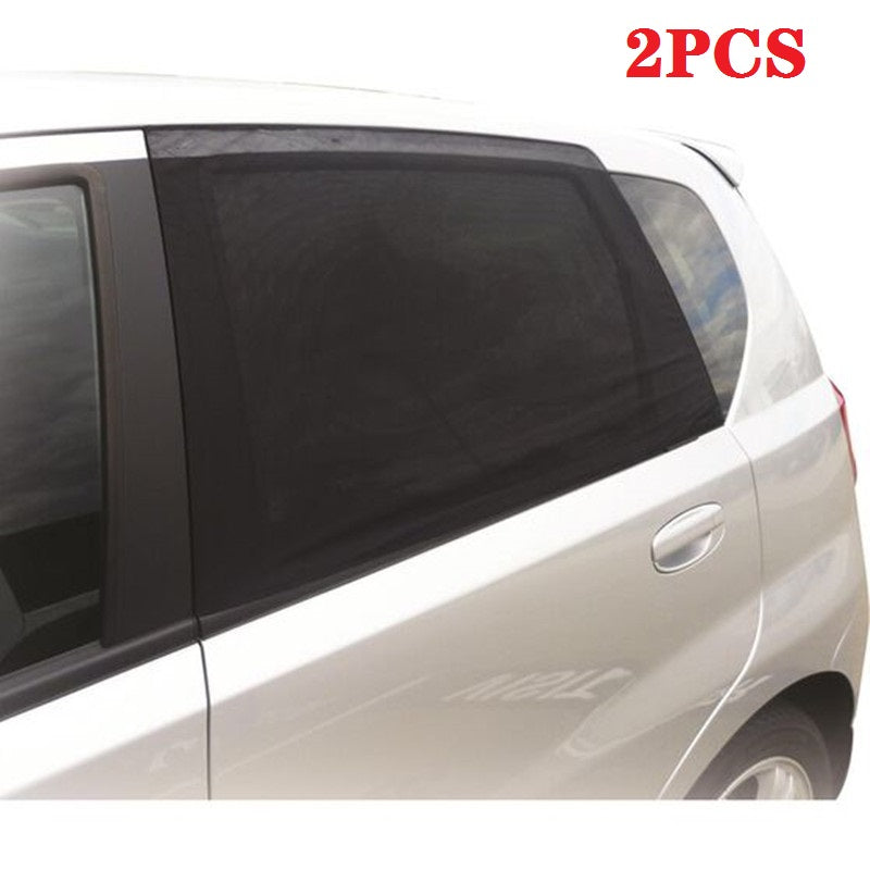 Dealonlinenz car side rear window sunshade mesh cover for SUV, blocks sunlight and reduces heat, easy to install.