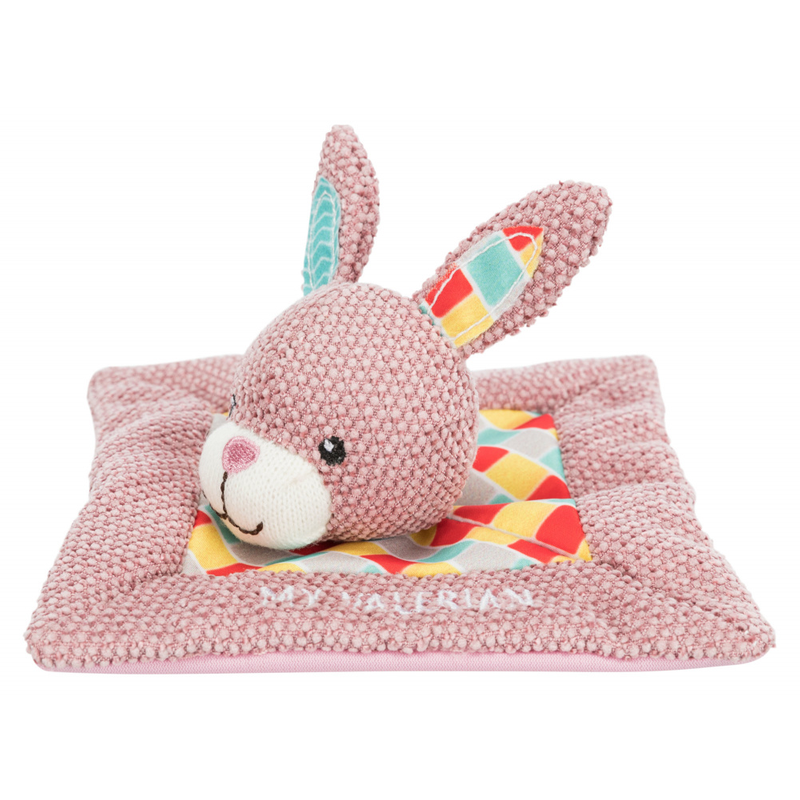 Soft Junior Snuggler Bunny plush toy from Animal Addiction Limited, 13x13cm, with detailed bunny features and cuddly fur.
