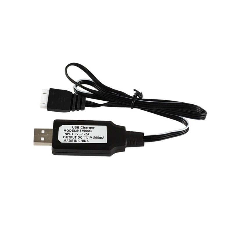 Dealonlinenz 11.1V USB lithium battery charging cable for car, drone, or helicopter with XH-4 pins, compatible with various devices.
