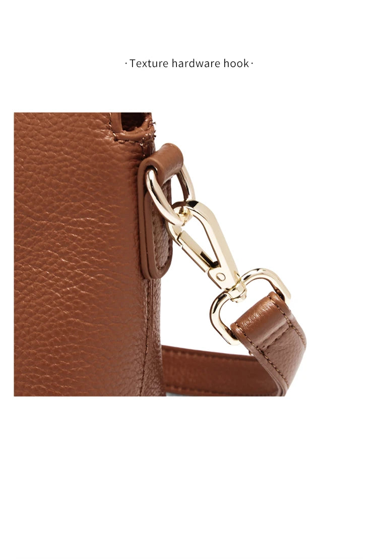 FOXER Lady's Shoulder Bag Cowhide Leather 2026 New Cross Body Bag Commute Work Handbag Casual Cellphone Purse