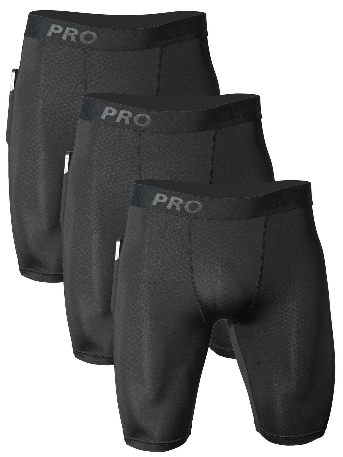 Men's boxer shorts from ShopHub NZ, 3-pack sports underwear with pockets, featuring comfortable fit and stretchy fabric.