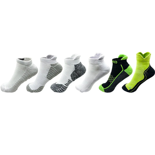 2/4 Pairs Cushioned Cotton Ankle Socks – Men & Women Low-Cut Athletic Sports Socks Habicare