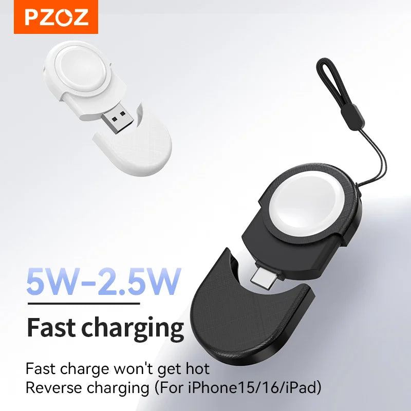 PZOZ SnapGo Portable Magnetic Charger for Apple Watch