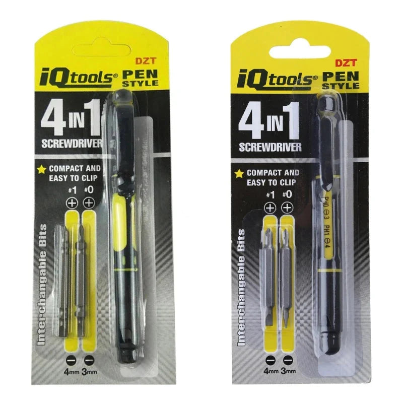 HBC Habicare Mini Multi-Tool Screwdriver Set with various screwdriver bits on a compact black case.