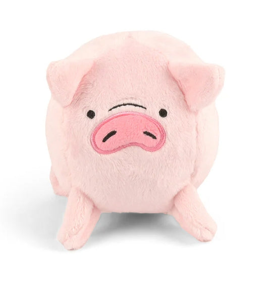 Cute P.L.A.Y. Barnyard Buddies Paul the Pig plush toy from Animal Addiction Limited, shown on a website screenshot.