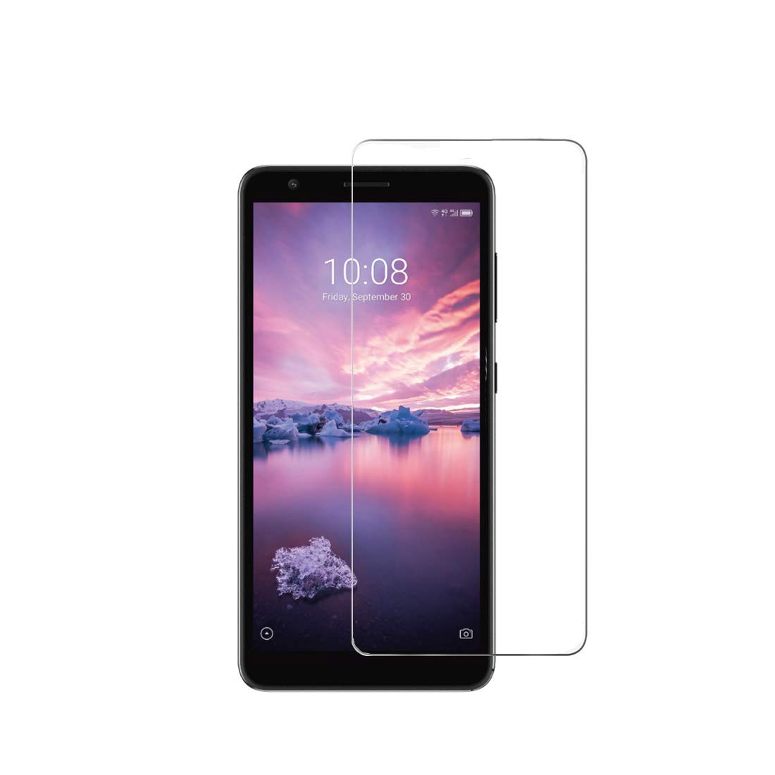 Hydrogel screen protector for ZTE Blade A3 Joy by 9eight5, showing clear, flexible film in a pack of two for full device protection.