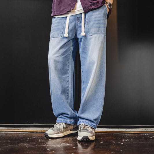 Maden Men's Vintage Baker Jeans Washed Denim