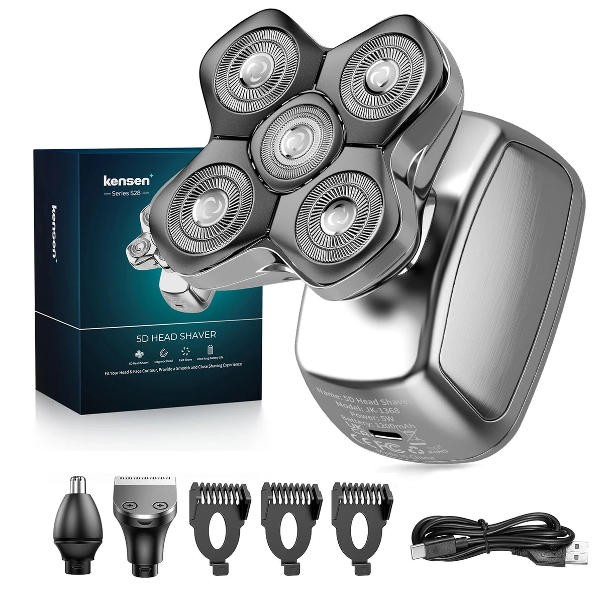 Kensen S28 Head Shaver designed for hair crimping, featuring ergonomic design and adjustable settings for precise grooming.