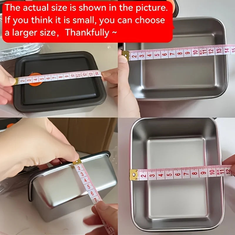 4pc Stainless Steel Food Storage Containers Set