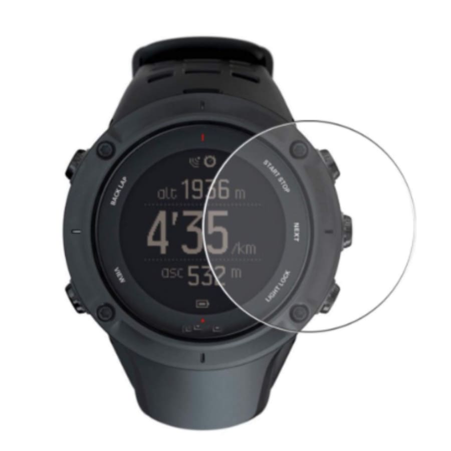 Pack of two Suunto Ambit3 Peak screen protectors, clear watch case covers for durable screen protection.