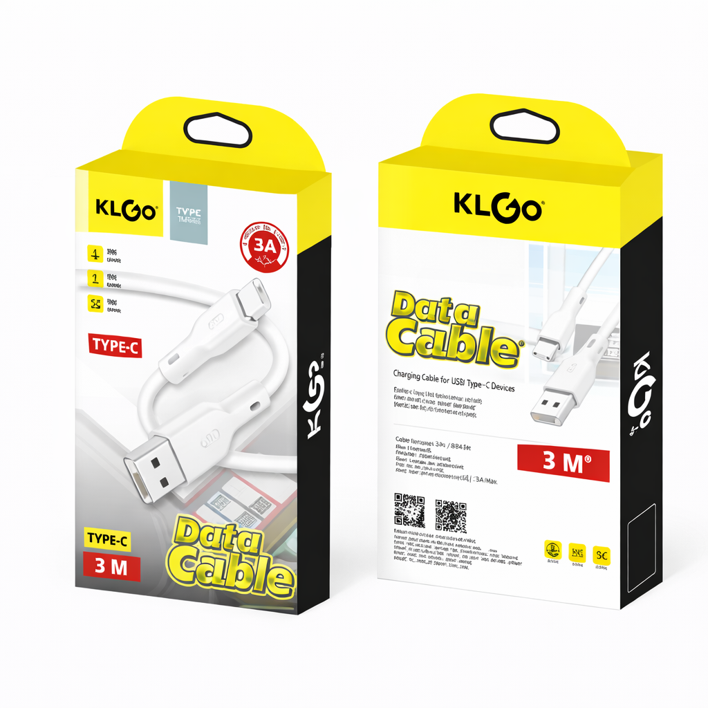 Nest & Stem Homewares Frankly Cotton Type-C fast charge cable, 3m length, with durable cotton braiding for quick device charging.