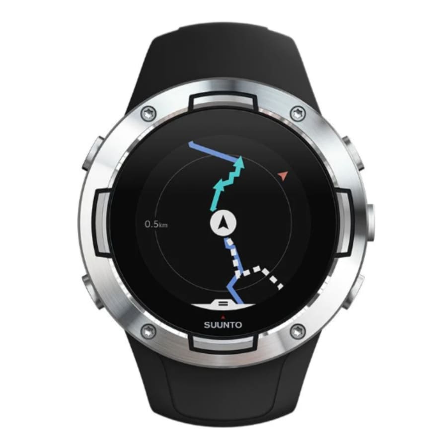 Six clear hydrogel screen protectors for Suunto 5 smartwatch, designed to shield the watch face from scratches and damage.