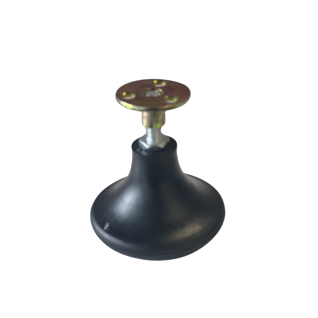 Short M8 bed legs (50mm) for furniture, showing sleek, sturdy design ideal for supporting beds and furniture pieces.
