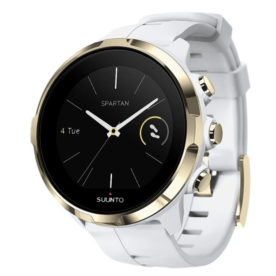 Clear protective watch case for Suunto Spartan Sport Wrist HR, made by That Watch Shop, shown on a fitness watch.