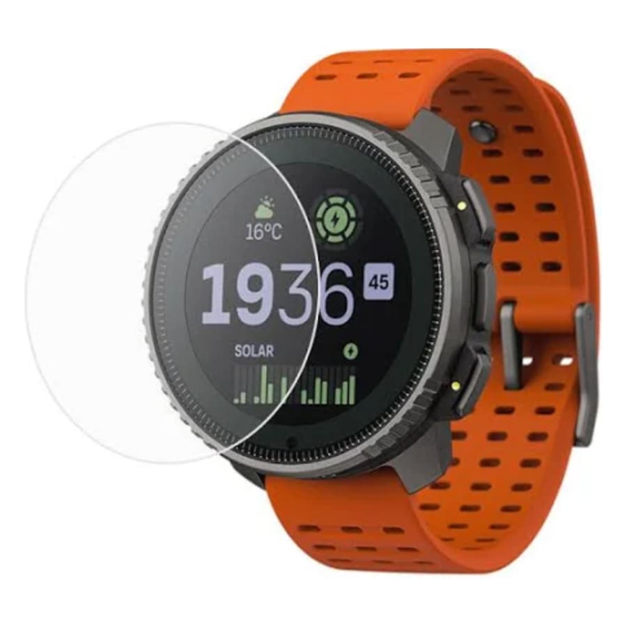 Clear screen protector for Suunto Vertical watch case, designed to shield and enhance the 2023 smartwatch display.