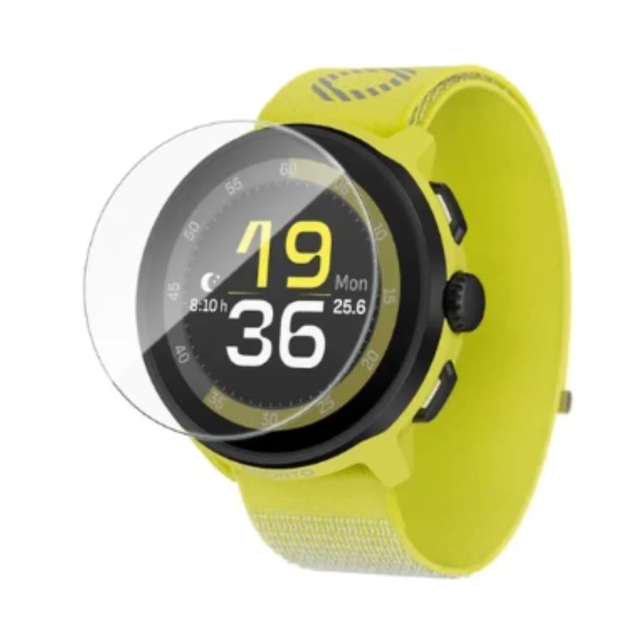 Two clear screen protectors for Suunto Run 2024 watch case, designed to shield the watch screen from scratches and damage.