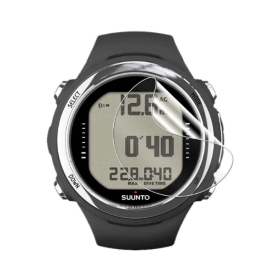 Six hydrogel screen protectors for Suunto D4i watch case, featuring clear, flexible material for screen protection.