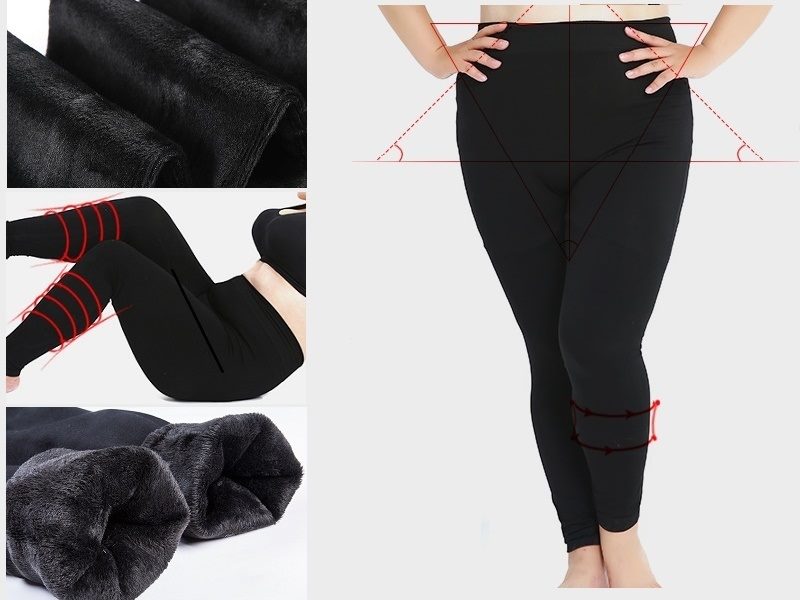 Warm women's thermal fleece-lined leggings in size 18+ from dealonline.co.nz, ideal for winter comfort and cold weather.