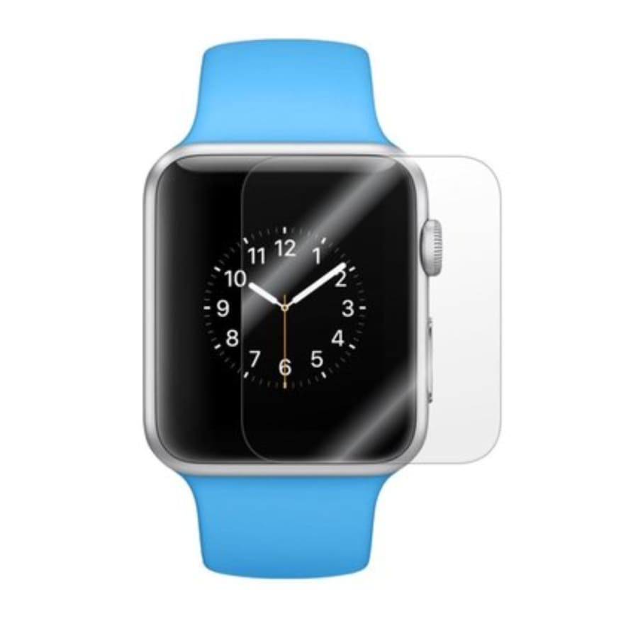 Six hydrogel screen protectors for Apple Watch Series 1 38mm, designed to shield the watch screen from scratches and impacts.