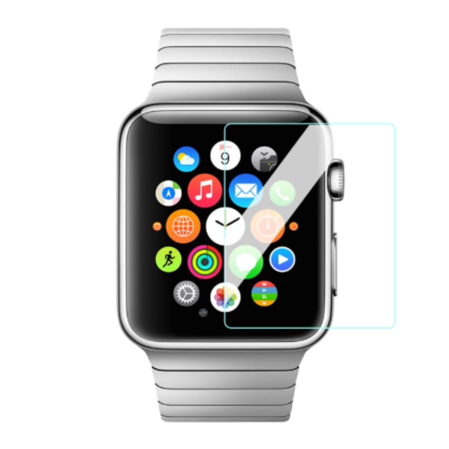 Hydrogel screen protector for Apple Watch Series 2 38mm, fits the watch face, designed to protect the screen from scratches and impacts.