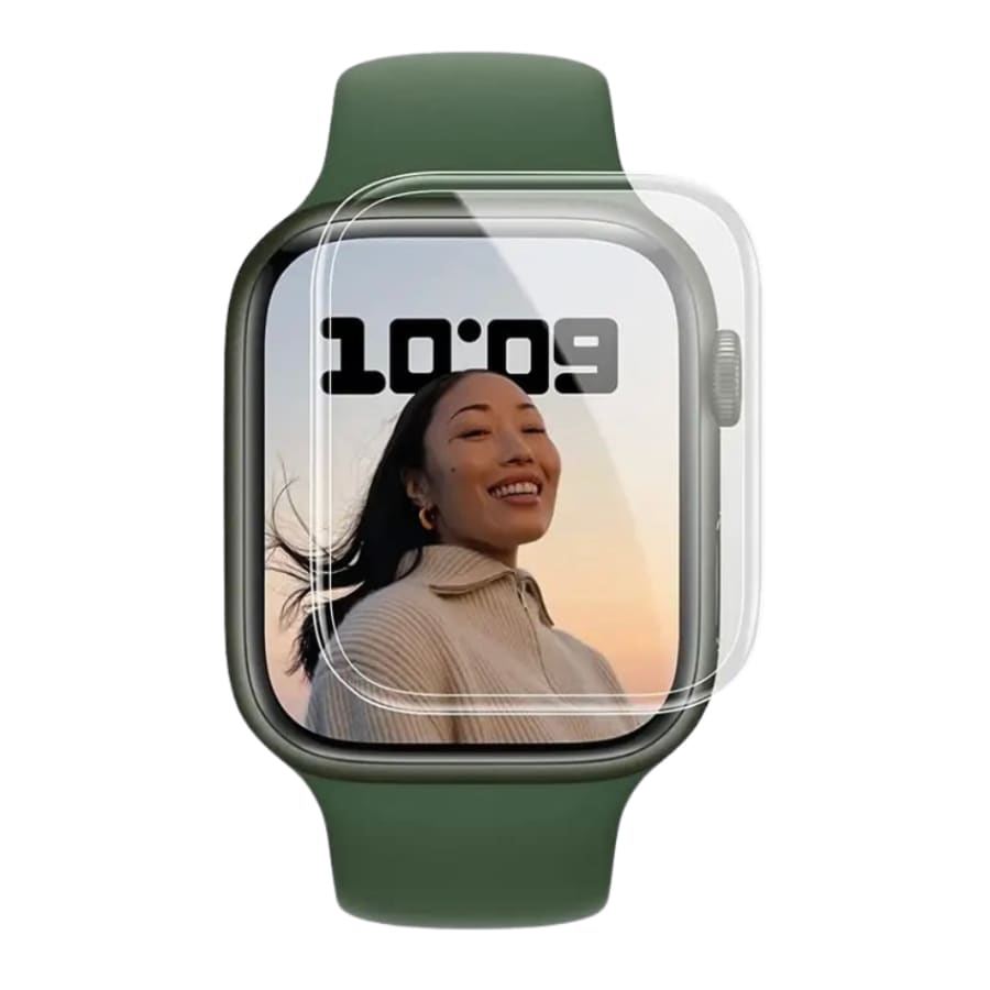 Hydrogel screen protectors for Apple Watch Series SE 2nd gen 44mm, pack of 2, designed to fit and protect the watch display.