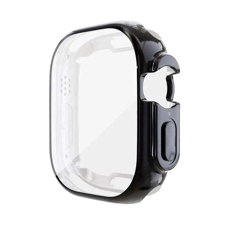 Black protective case for Apple Watch Ultra, designed by That Watch Shop, with a sleek fit and durable material.