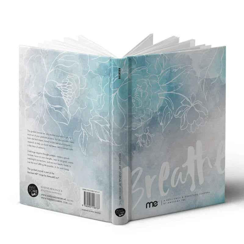 Resilient Gratitude Journal by Awesome Inc NZ with a soft cover, designed for positive reflections and mindful journaling.