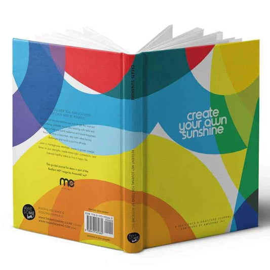 Resilient ME Gratitude Journal for Teens by Awesome Inc NZ, featuring colorful wild and free design on the cover.