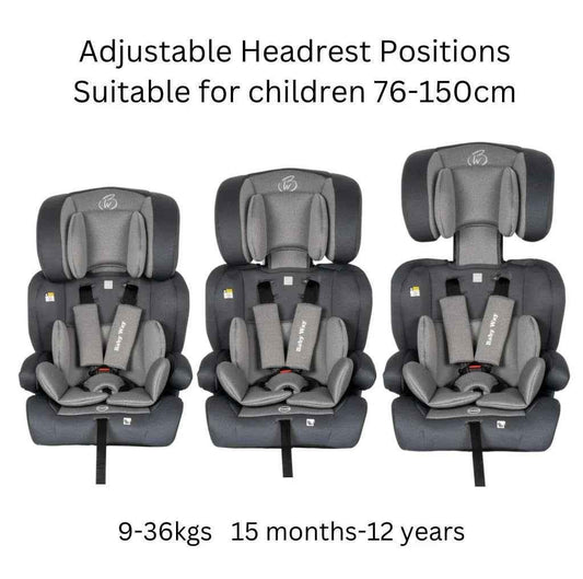 SafeMax i-Size Convertible Booster Car Seat with ISOFIX
