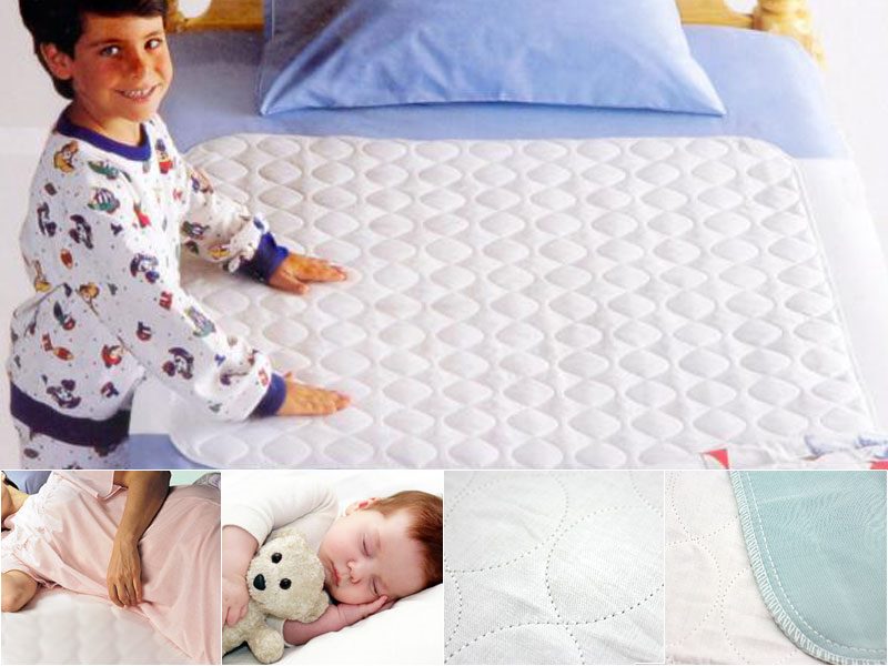 Waterproof sheet protector in 85x75cm by dealonlinenz, showing a soft, waterproof fabric designed to protect bedding from spills and moisture.