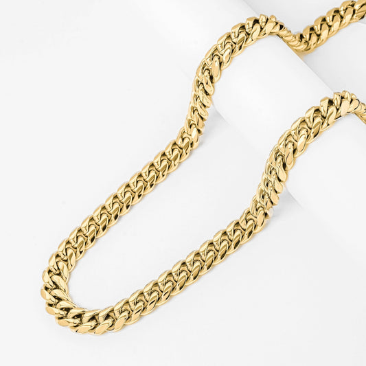 Big Daddy 12MM Cuban Link 18K Gold Chain The Watches Men