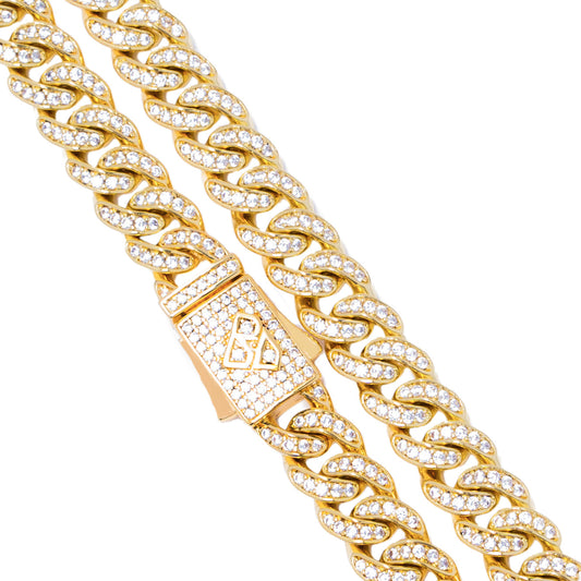 Big Daddy 8MM Bling Curb Cuban Gold Chain The Watches Men