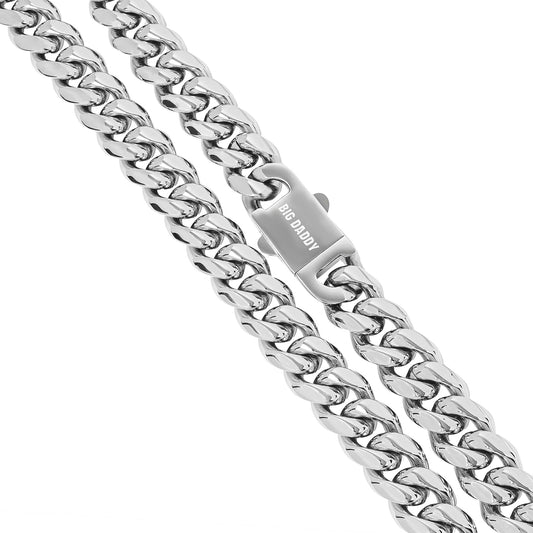Big Daddy 8MM Cuban Link Silver Chain The Watches Men