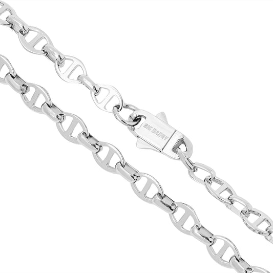 Big Daddy 8MM Silver Steel Mariner Link Chain The Watches Men