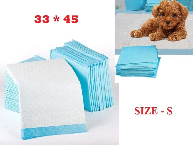 Dealonline.co.nz puppy training pads, size S (33x45cm), 100-pack, absorbent dog training pads for puppies and pets.