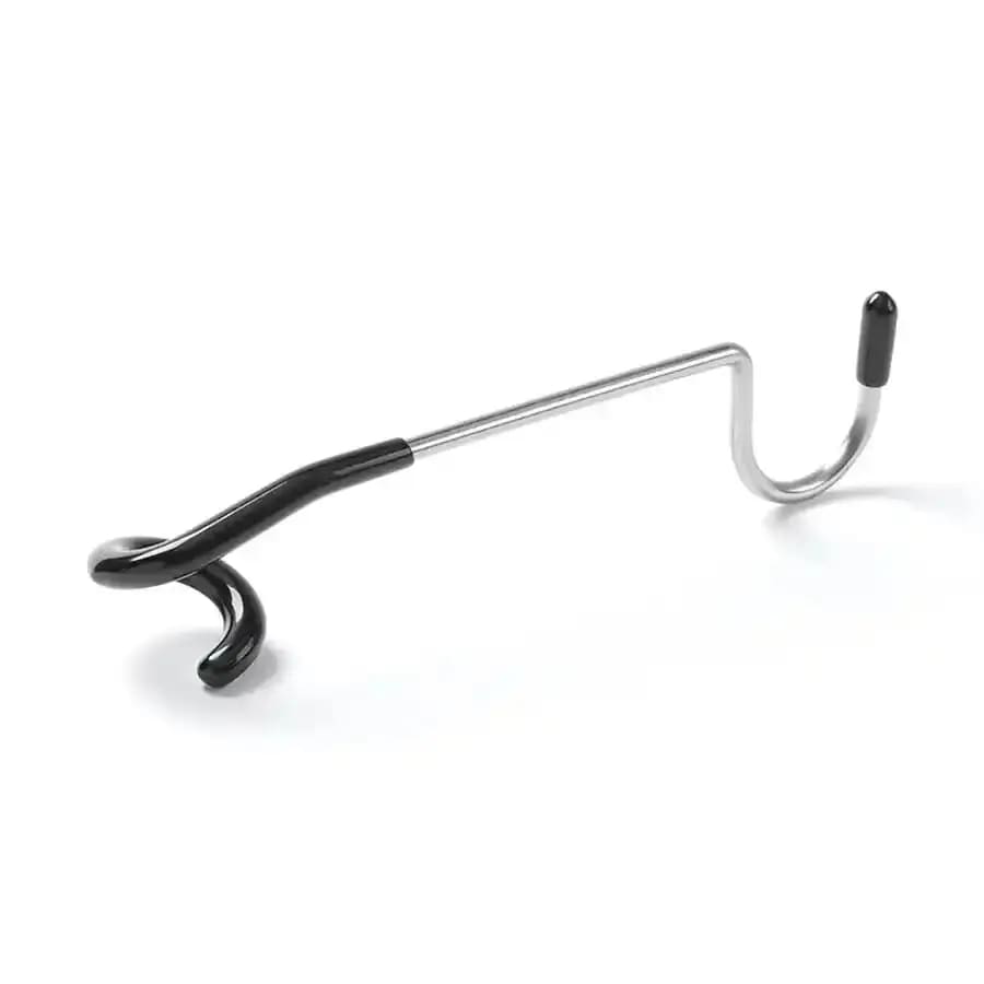 9eight5 camping multi-use hook attached to a tent or gear, versatile tool for outdoor camping and hanging accessories.