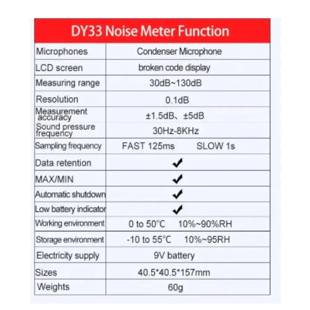 Sound Level Meter - Digital Habicare