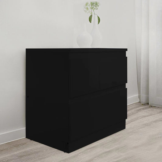 'Monaco' Black Bedside Table sue-e furniture